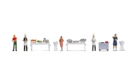 NOCH 16276 - H0 - Figuren-Themenwelt Buffet - Set 2